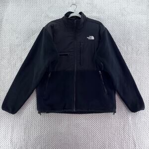 The North Face Jacket Men L Black Denali Fleece Polarteck Recycle Full Zip